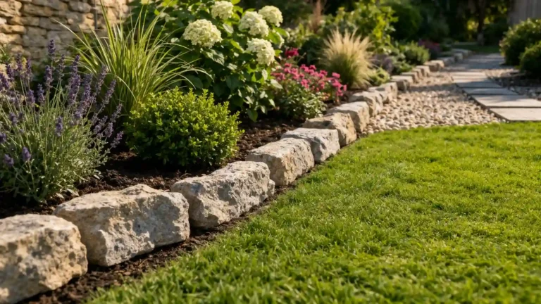 Bordure jardin pierre : idées concrètes + guide pour bien choisir