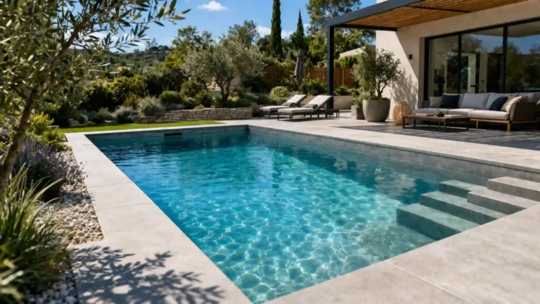 Piscine béton : prix, types, budget réel et points à vérifier avant de construire