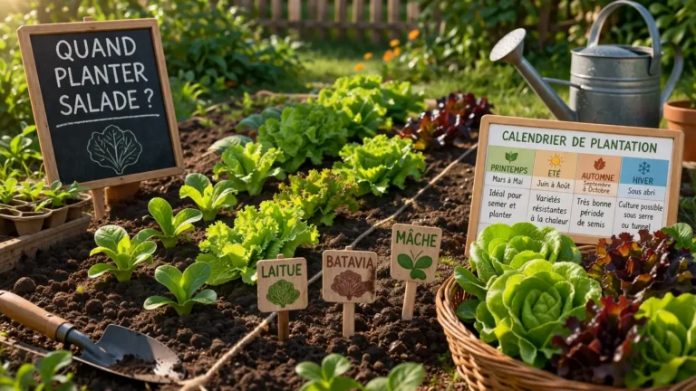 Quand planter salade : calendrier simple pour savoir quoi semer selon le mois